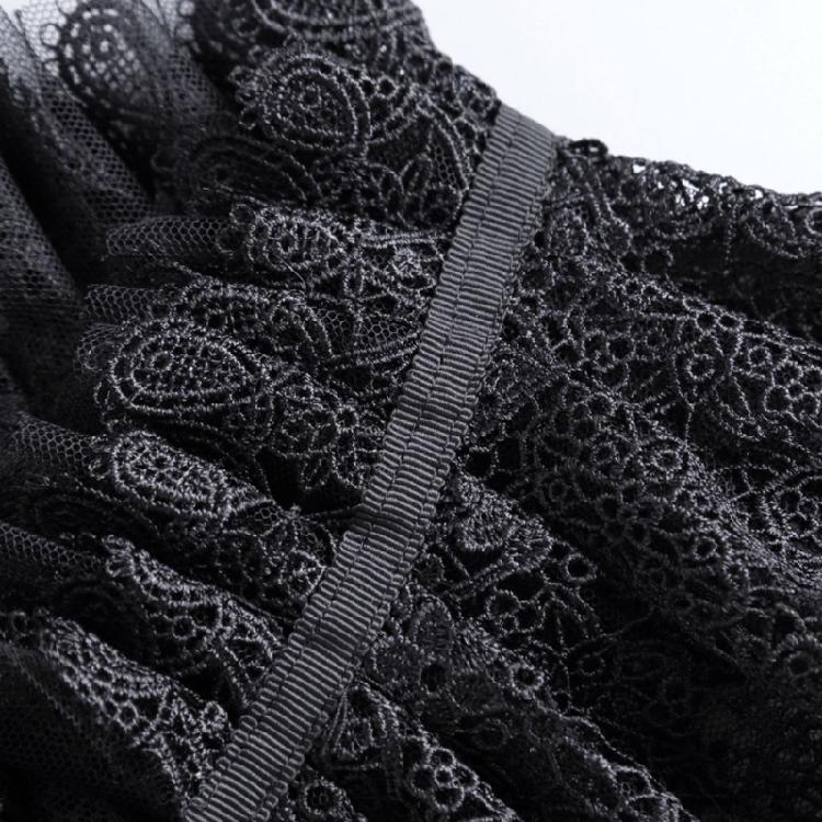 Detachable Ruffle Collar and Cuffs Lace Embroidered Accessory Set for Shirt Dresses Costumes and Event Wear Set