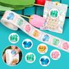 500Pcs/roll THANK YOU Stickers Four Color Business Card Set Customer Business Sealing Sticker Labels Birthday Wedding Gifts Card