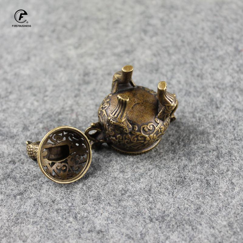 Antique Bronze Mythical Beast Incense Or Burner Creative Home Decor Mini Incense Censer Backflow Incense Burner Use Home Office