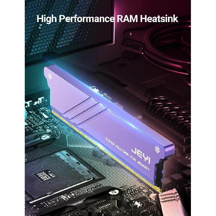JEYI Memory RAM Heatsink With Thermal Pads, Desktop RAM Cooler DDR Radiation Dissipate for PC DIY DDR2 DDR3 DDR4 DDR5
