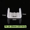 20/50/100pcs LED Neon Strip Fixed Clip Plastic Connector 6/10/20mm Flexible Silicone Tube Holder Strip Lights Buckle Accessories
