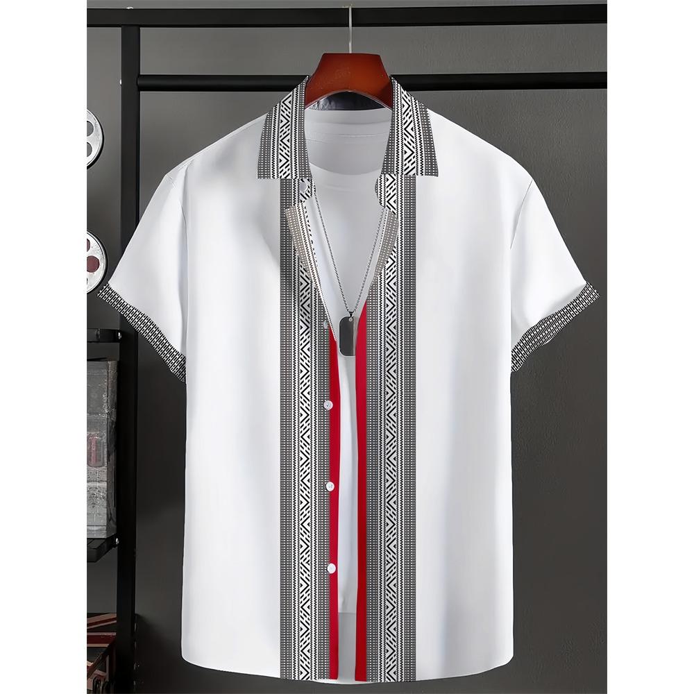 New Men s Large Size Shirts Daily Versatile Comfortable Breathable Short-sleeved Men s Button-down Shirts Fashion Men s Clothing S