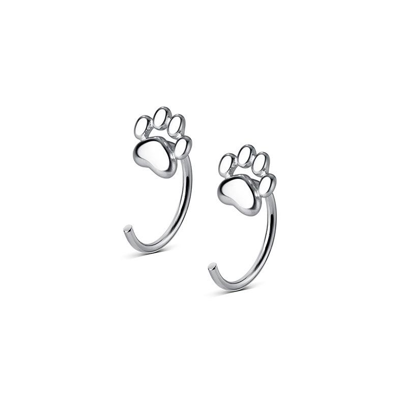 Trendy Cute Cat Paw Ear Hooks - Korean and Japanese Style, Comfortable and Fun, No Need to Remove for Sleep