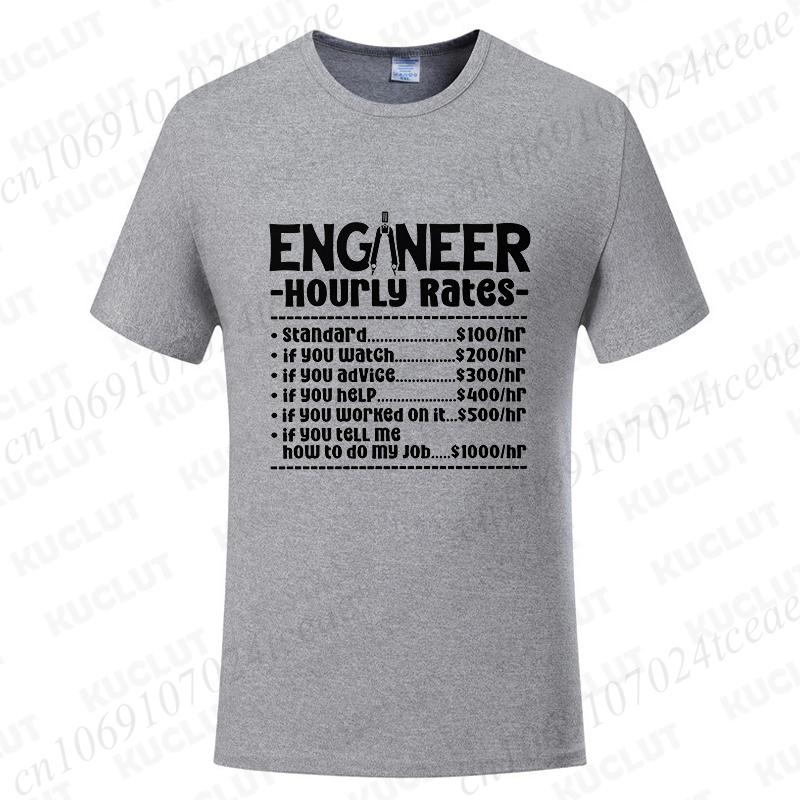 Vertrau mir ich bin ein Ingenieur Design T-Shirts für Männer Lustige Geek Buchstaben T-Shirts Programmierer Streetwear Lässig Kurzarm O-Ausschnitt T-Shirt