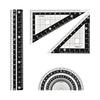 Kutsuwa Ruler Set Black KB035