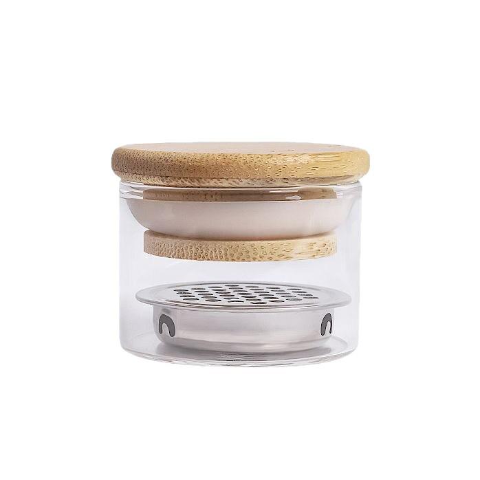 Nail Art Brush Cleaner Cup with Lid & Stainless Mesh Separator