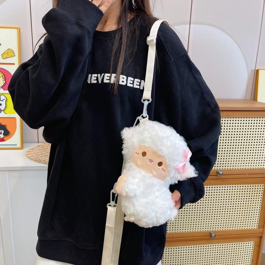 

Penguin Plush Backpack Kawaii Sheep Fashion Bag Animal Cute Doll Shoulder Bag Women Crossbody Bag Mobile Phone Coin Purse Case