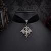 Gotischer Samt Fledermaus Choker: Nischen-Halloween-Party-Accessoire