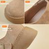 Thick-soled autumn and winter Birkenstocks, new casual muffin-soled warm cotton shoes