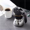 200ML/300ML Portable Transparent Visible Mocha Pot Household Brewing Coffee Pot Stainless Steel Espresso Maker