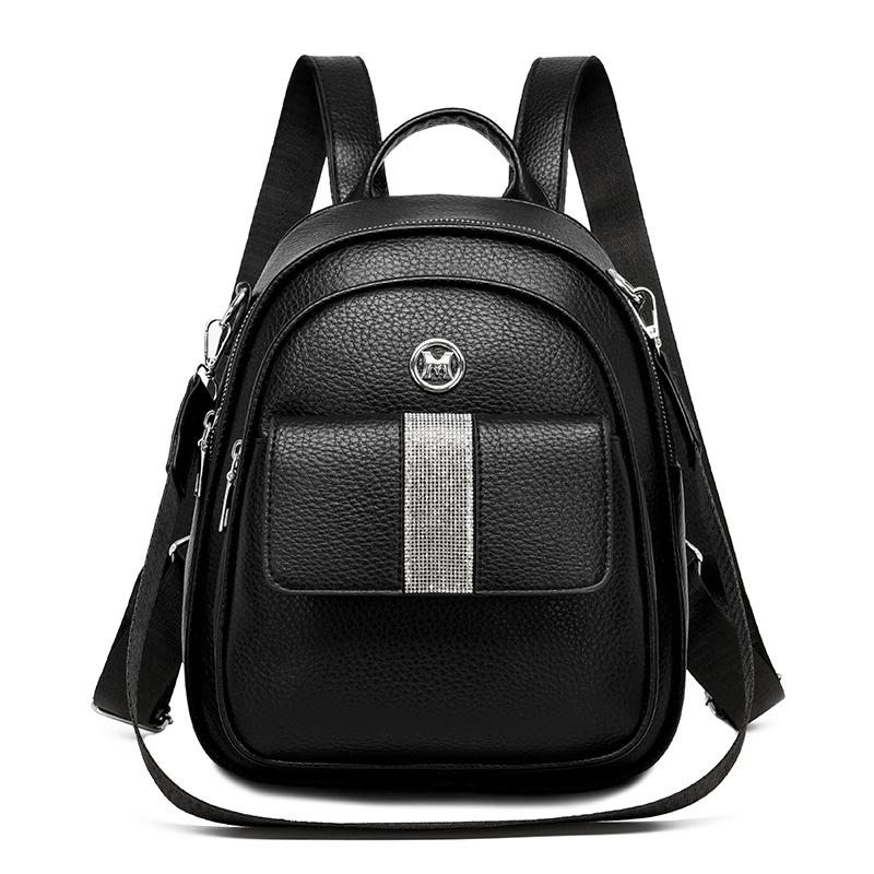 Sac à dos étudiant en PU pour femme