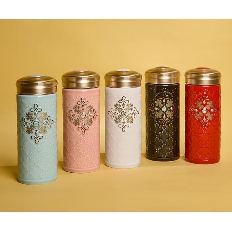 Gantangxuan Fortune Ceramic Travel Tumbler