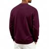 Autumn Winter Men Solid Color Crew Neck Sweatshirt Long Sleeve Loose Casual Daily Outdoor Pullover Sweatwear