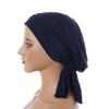 Women's Suede Solid Color Long-Tailed Beanie Hat for Autumn and Winter