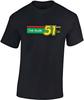 Cole Trickle 51 Days of Thunder Mello Yellow Mens Vintage Movie T Shirt Black