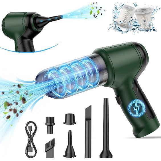 Handheld Car Vacuum - 15000Pa Cordless Wet/Dry, 120W High Power with Complete Accessory Kit for Cars, Pet Hair, Home & Office
