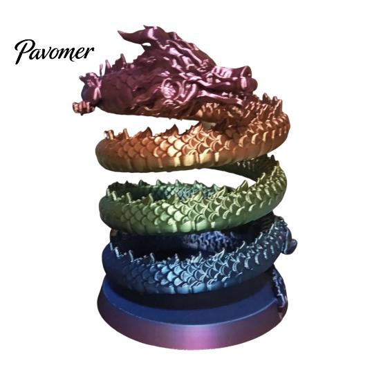Desk Pen Cup 3D Printed Dragon Holder, Mystical Fantasy Pencil Artistic Container Cup, Desktop Makeup Brush Holder for Home, Office Small Item