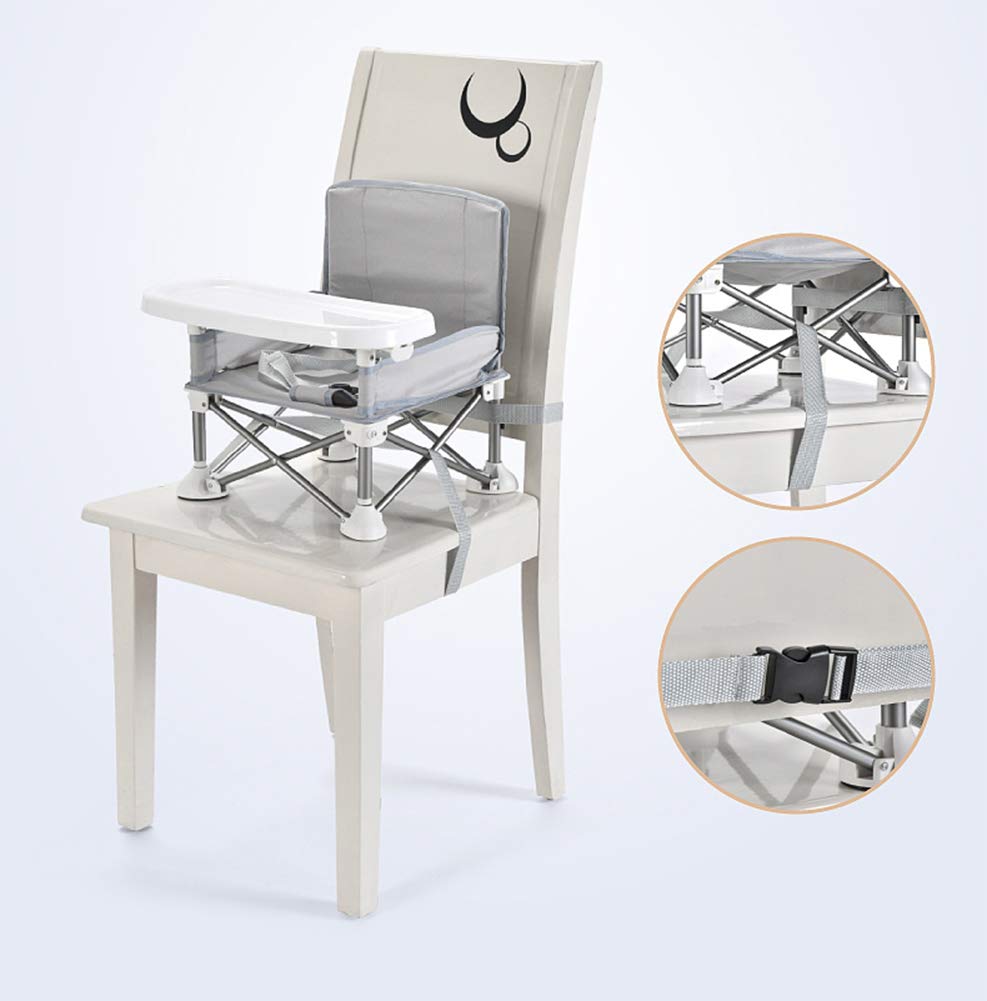 Baby Chair Table Chair Children Baby Portable Dining Chair Eating Chair Children Dining Chair Folding Portable Baby Seat Baby Strap Design Aluminum