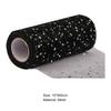 1 Roll Glitter Trimming Tulle Roll No Odor Net Yarn Wreath Decorations Sheer Ribbon for Indoor