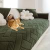1PC Jacquard Plush Sofa Cover Non-slip Anti-dust L Couch Slipcovers Autumn Winter Warm Soft Sofa Seat Mat for Living Room