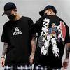 Japanese Anime Mobile Suit RX-78-2 Gundam Summer Short Sleeve Cotton Print T-shirts Men's Clothing Women Y2k Tee Tops 2026 New