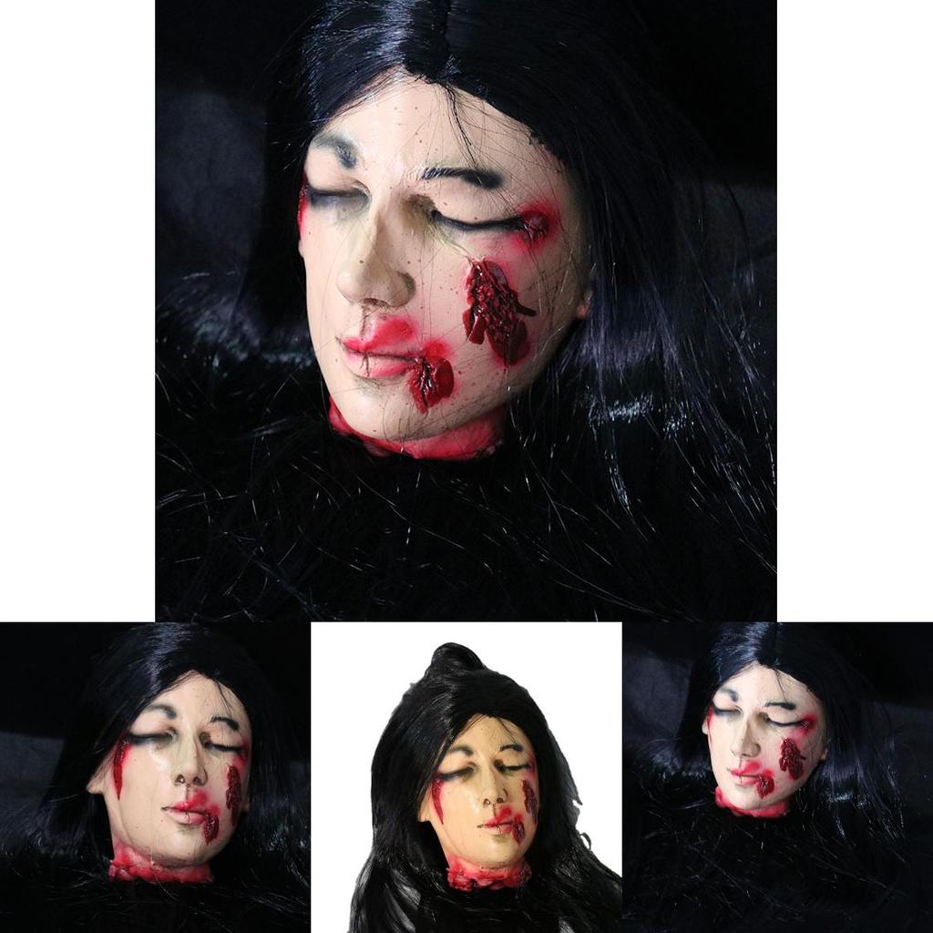 Ghost House Halloween Prop With Latex Foam Head For Scary Venue And Themed Party Decor