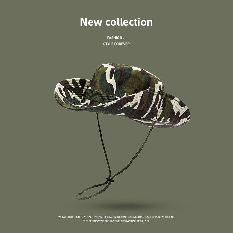 Bucket hat outdoor men's hat summer thin anti-ultraviolet women's sunshade quick-drying sunscreen breathable mountaineering hat