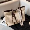 Tote Bag Women's 2025 New Women's Bag Large Capacity Shoulder Bag College Student Commuting Underarm Bag