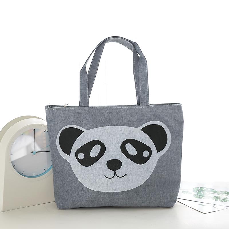 

Модная женская сумка из холста на одно плечо серый