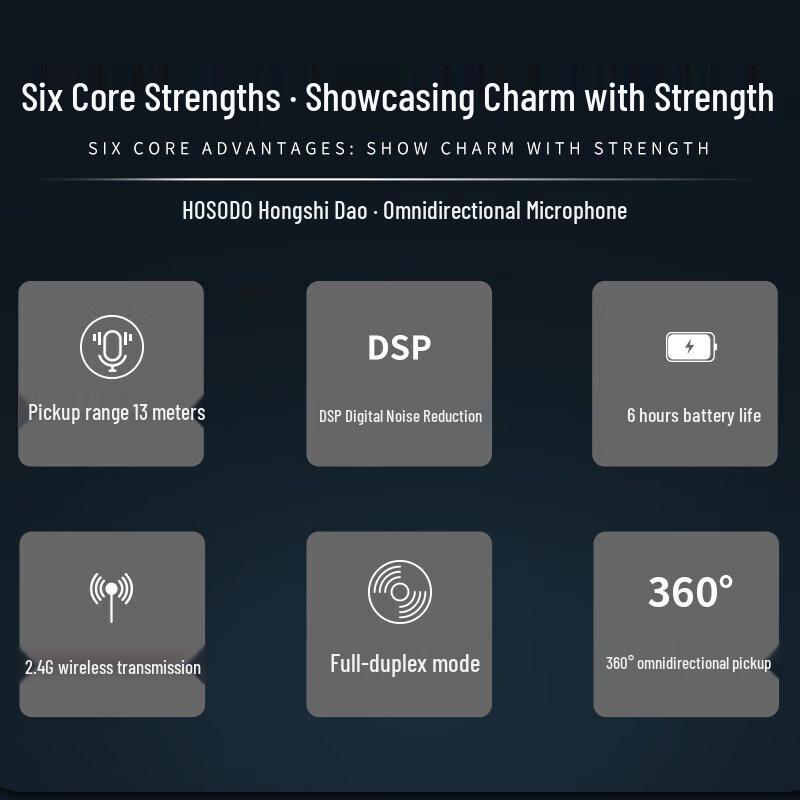 HSD Wireless Video Conference System with 10x Zoom Camera & Omni Mic (CN version)