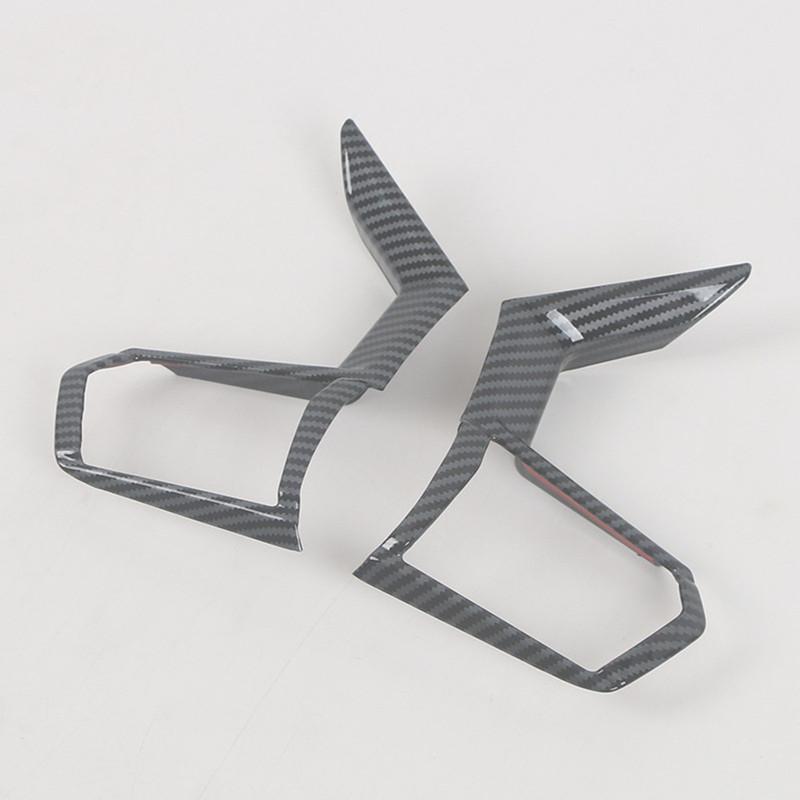 Cornice Decorativa Pulsante Trim Volante Auto Copertura Adesivo in Plastica ABS Accessorio Interno Per Mitsubishi Outlander -2024
