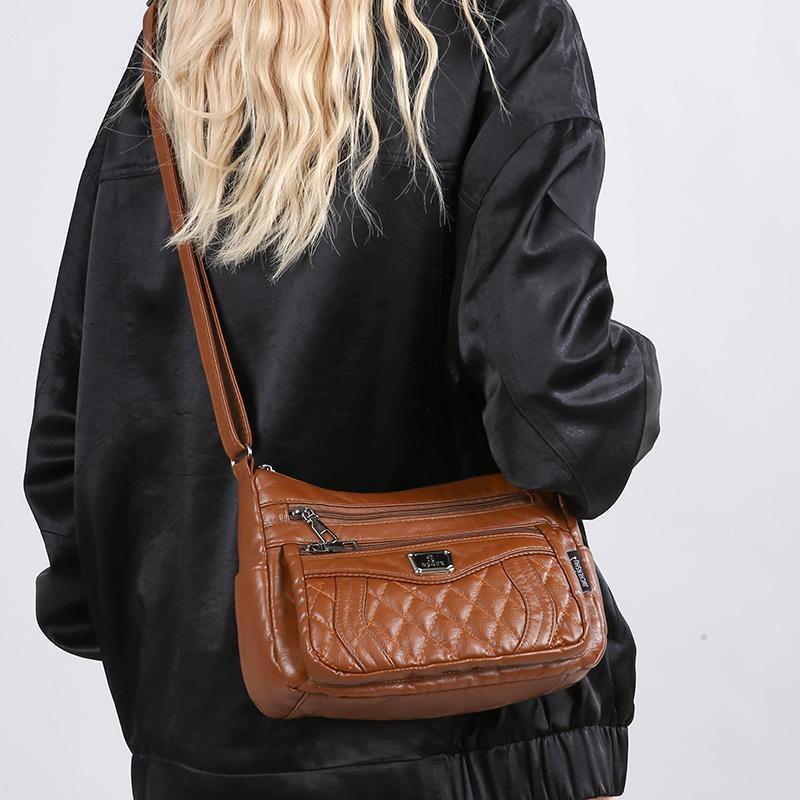 Women's Rhomboid Shoulder Bag Middle-aged Mother Bag