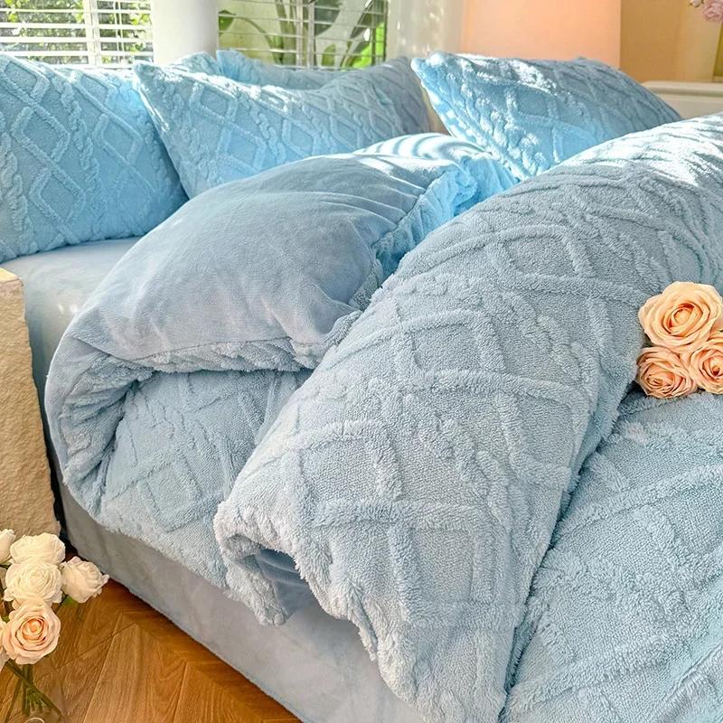 

Теплое пододеяльник, одеяло двойного использования, теплое зимнее одеяло, мягкий уютный пододеяльник, плюшевые одеяла для кроватей, мягкое уютное БЕЗ наволочек Single 150x200cm 1pc