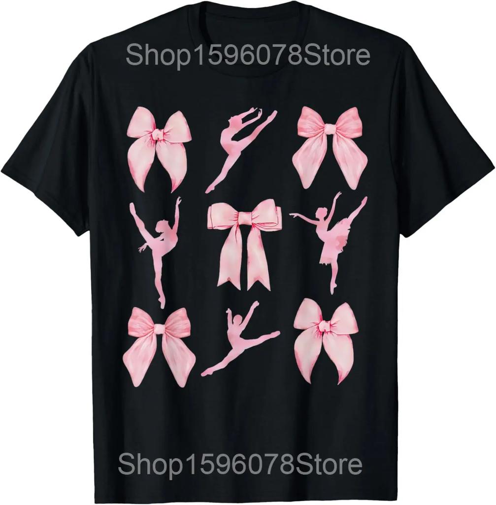 Flicka Älskar Ballerina Balettdans T-shirts Män Humor Streetwear T-shirt Kortärmad Unisex Julklappar Lös Klädsel