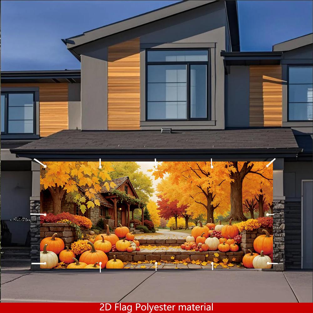 2D plane 1 piece of autumn harvest garage suitable for autumn-themed parties outdoor decorations and festival celebrations