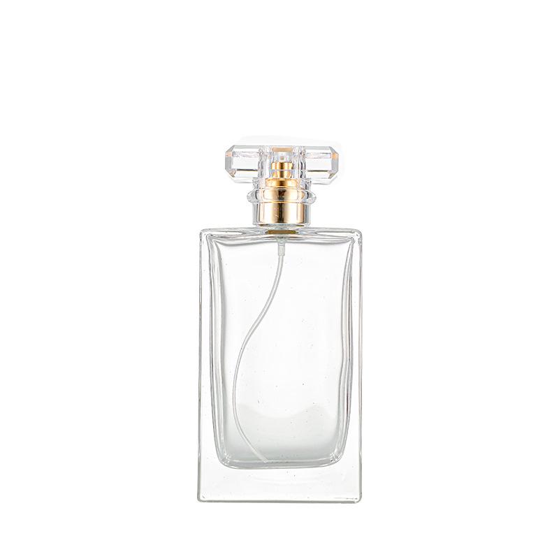 Transparent Bayonet Glass Decanting Bottle - Portable and Convenient for Perfume or Cosmetic Samples