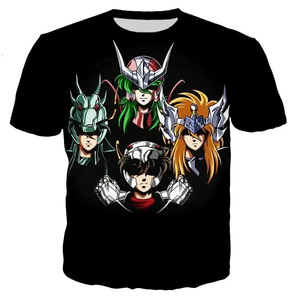 

Saint Seiya T Shirt Men Fashion T-shirts Kids Hip Hop Tops Tees Anime 3d Print Tshirt Summer Men s T-shirt Graphic Tops Boys Tee XXS