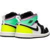 Zapatillas de Bebé Air Jordan 1 Mid TD Pastel Blanco Verde Voltio Brillo 640735-175