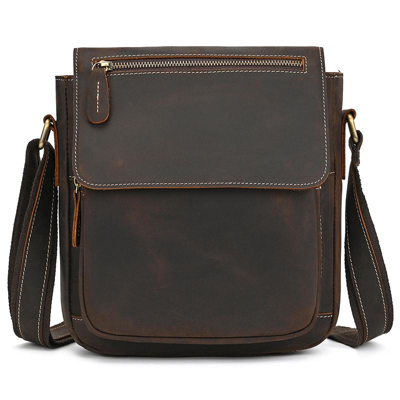 Genuine Leather Men Shoulder Bag High Quality Male Bag Cowhide Leather Crossbody Bags Men Messenger for Male