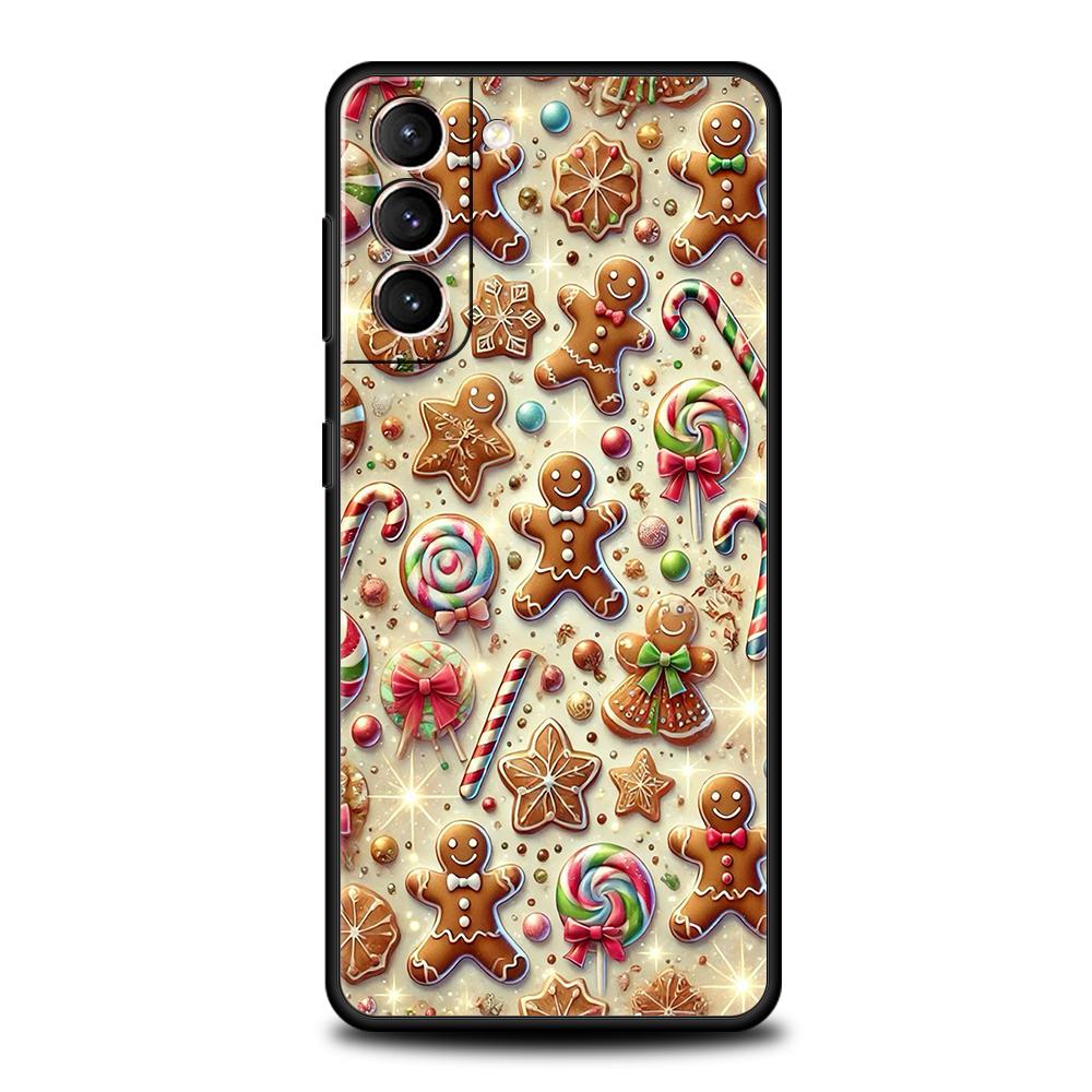 

New Year Christmas Phone Case Cover for Samsung Galaxy S25 S24 S23 S22 S20 S21 FE Ultra S10 S10E Plus 5G Soft TPU Capas Fundas Samsung S20Plus