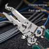 High-carbon Steel Electrician Crimpe Pliers Folding Wire Stripper  Automobile