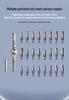 24-in-1 Portable Ratchet Screwdriver Set with S2 Bits for Household Repairs