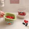 Cute Fruit Storage Basket Stickers Fruit Basin Kitchen Washing Basket Drain Basket  Fruit