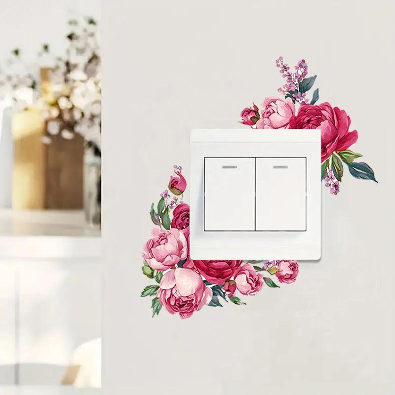 Rose Universal Switch & Socket Wall Decoration Sticker