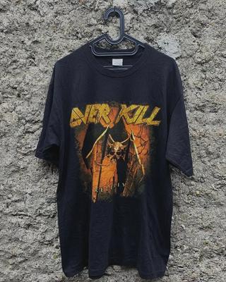 Overkill Rock Band Short Sleeve Black Retro Shirt Unisex T-Shirt