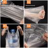 100Pcs Supermarket Plastic Bags With Handle Useful Plastic Storage Transparent Shopping Bag Roll Food Packaging Keep Fresh Tools
