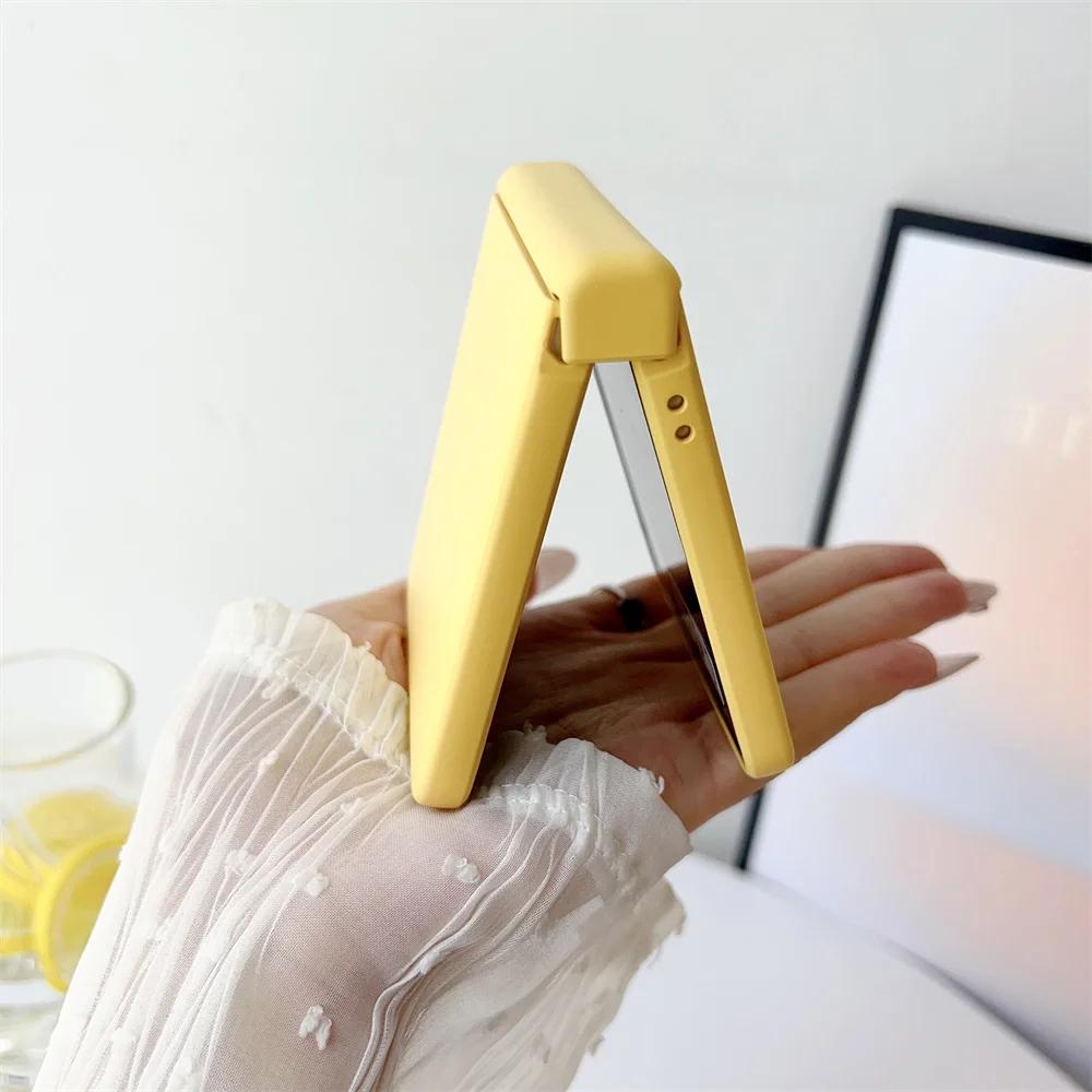 Skin Feel Candy Color Matte Phone Case for Samsung Galaxy Z Flip7 FE Flip 7 6 5 Flip 4 3 Hinge Protective Hard Back Cover