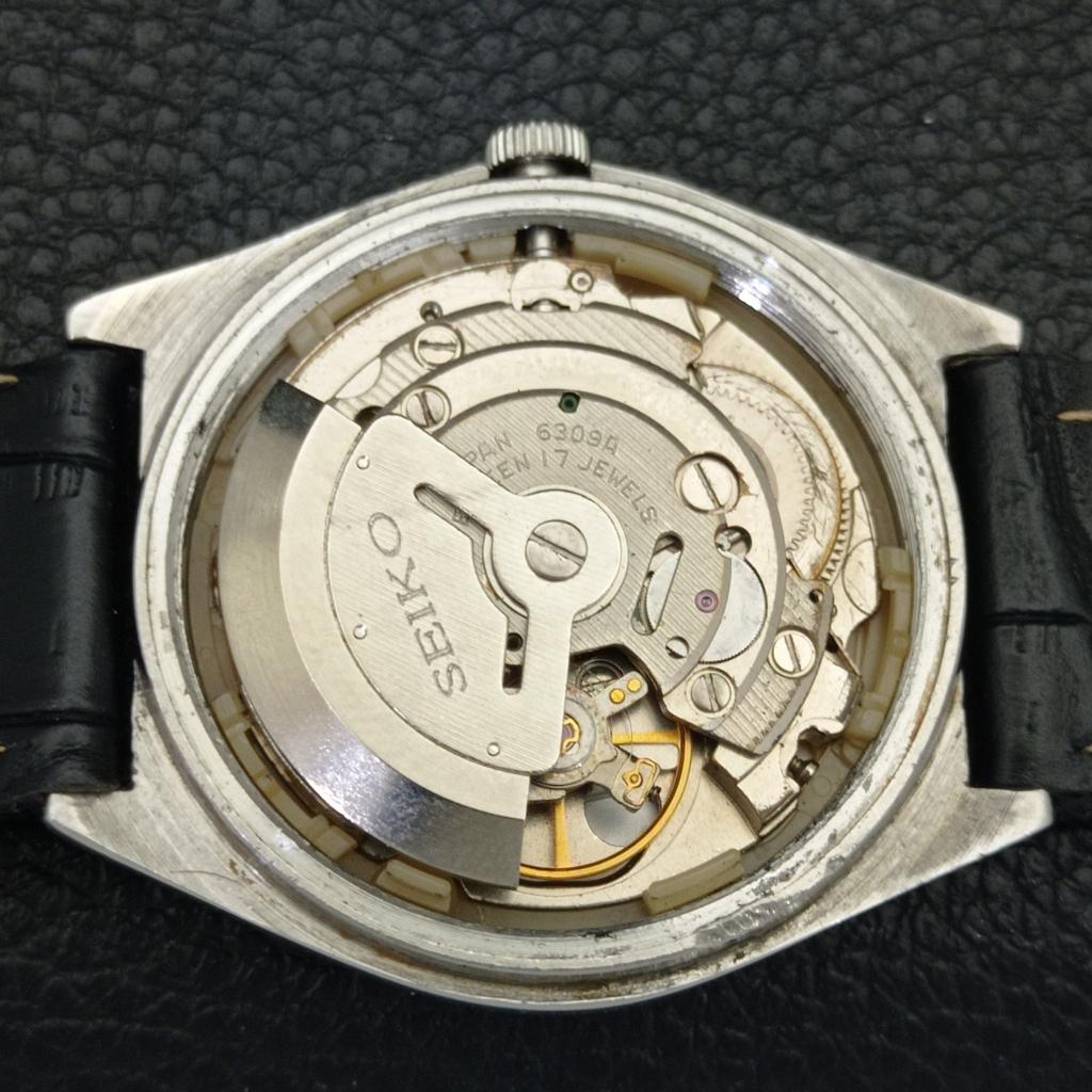 AUTOMATIC VINTAGE SEIKO 5 JAPAN 6309A MENS ARABIC WHITE DIAL WATCH a701221-5 R206a-a701221
