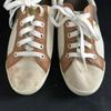 Coach Canvas and Leather Shoes Sneakers Beige Size 6 23.0
