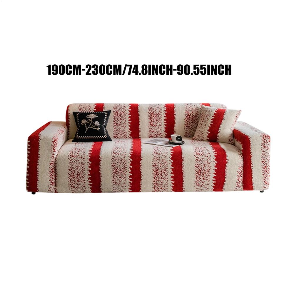 Рождественские чехлы на диван Эластичные Моющиеся Красное Покрывало-подушка Защита Рождественские Праздничные Чехлы на Диван Для Мебели Комнаты Дома красный 11700₽